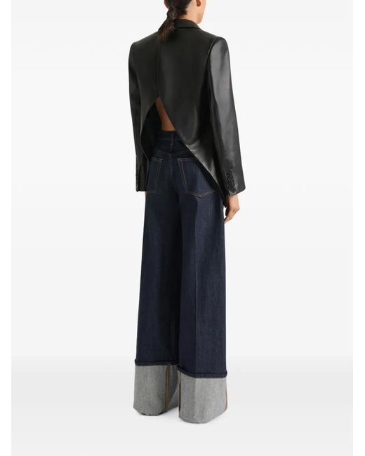 Givenchy Black Double-Breasted Slashed Jacket