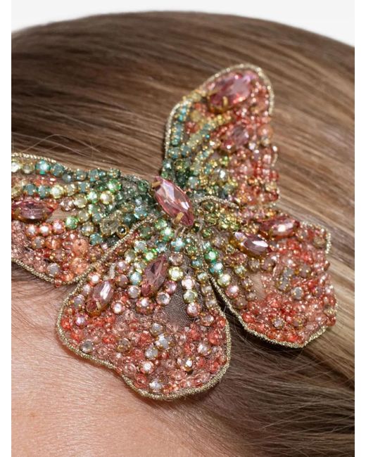 Jennifer Behr Natural Absolem Crystal Butterfly Hair Clip
