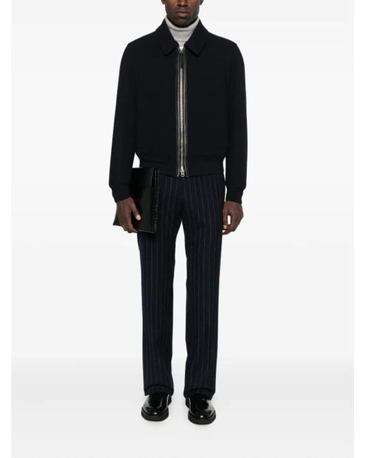 Tom Ford Black Cropped Jacket With Classic Collar for men