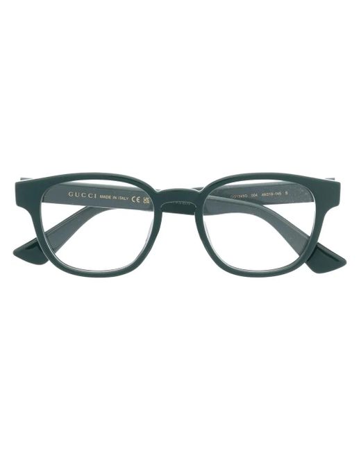 Gucci Blue Square-Frame Optical Glasses for men