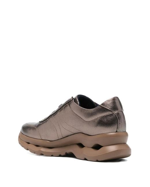 Callaghan Brown Leather Sneakers