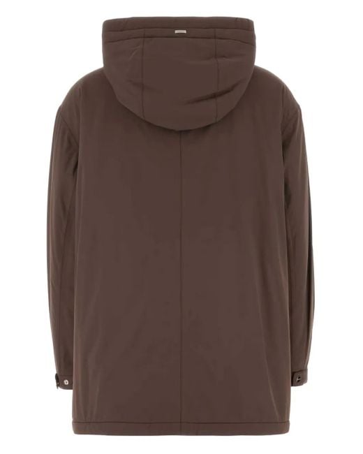 Herno Brown Stretch Nylon Jacket