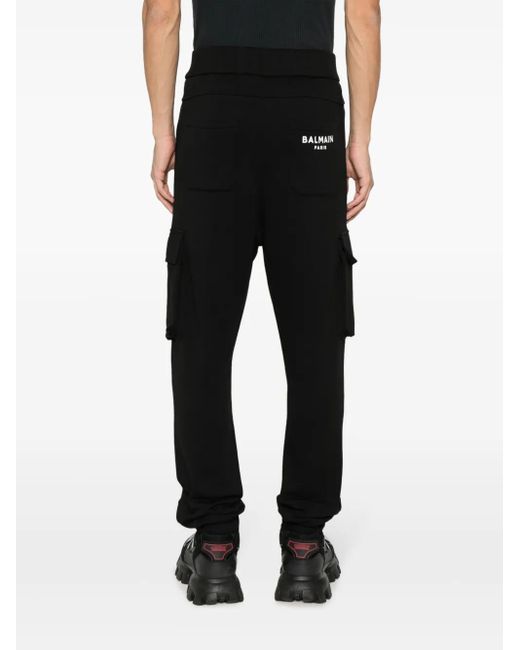 Balmain Jogginghose Mit Logo-Print in Black für Herren