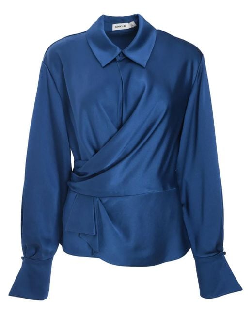 Jonathan Simkhai Valya シャツ Blue