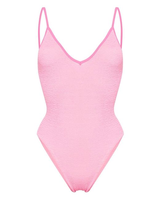 Mc2 Saint Barth Pink Susanne String Crinked Swimsuit