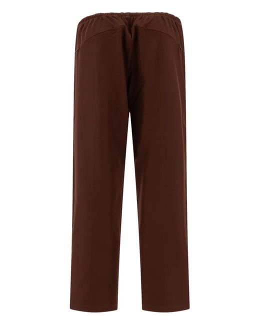 Needles Brown Logo-Embroidered Track Pants for men