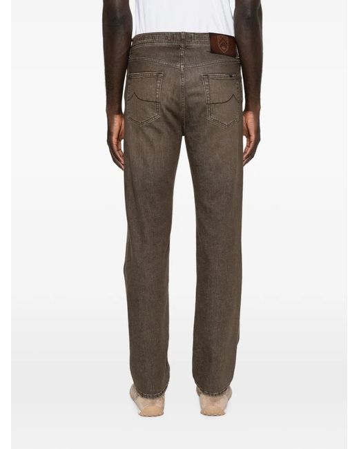 Jacob Cohen Gray Straight-Leg Jeans for men