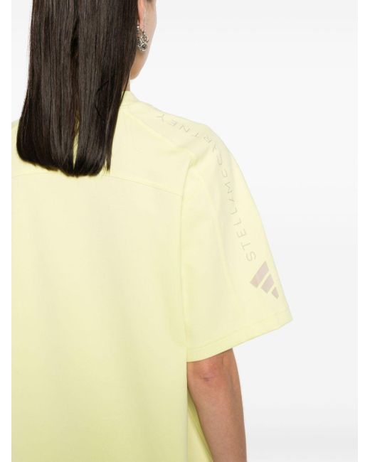 T-shirt con stampa di Adidas By Stella McCartney in Yellow