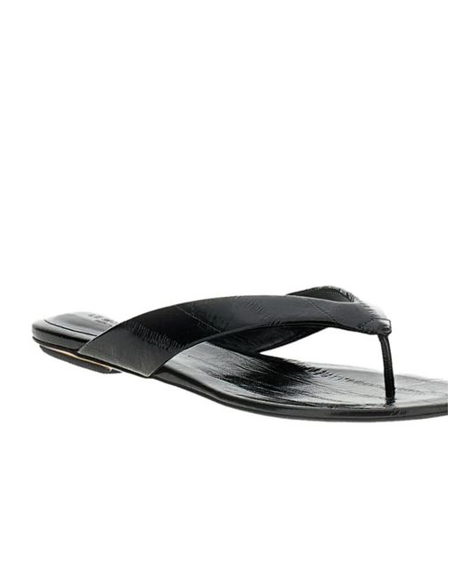 Le Monde Beryl White Thong-Strap Flat Sandals