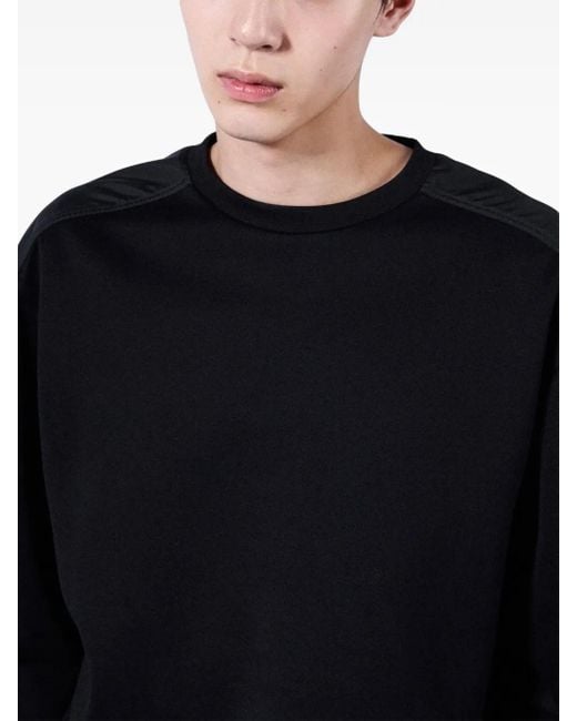 Prada Black Panelled Sweatshirt for men