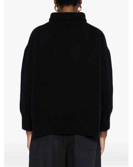 Be You Blue Klassischer Kaschmirpullover