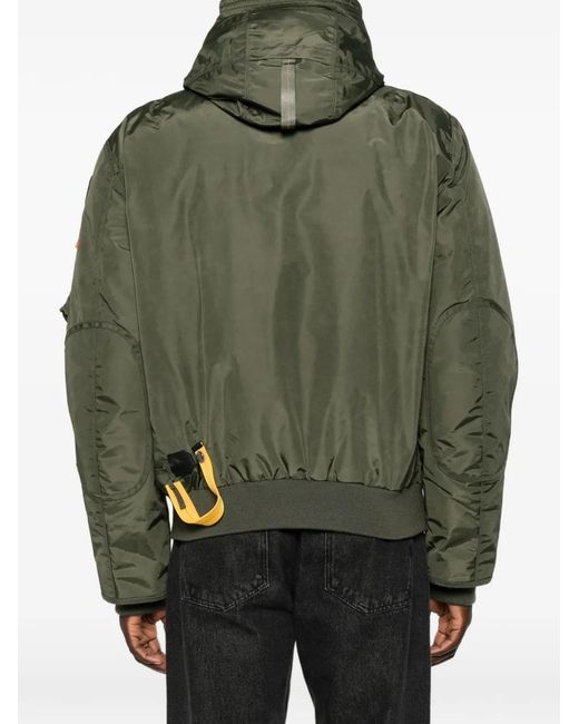 Parajumpers Green Hooded Multi-Pocket Jacket for men