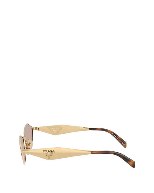 Prada Pink Geometric-Frame Sunglasses