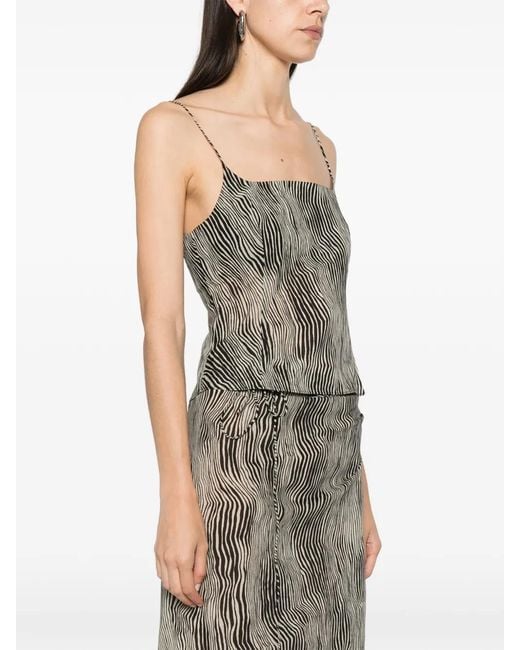 St. Agni Gray Savannah Silk Cami