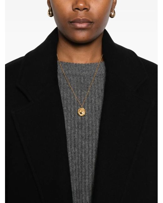Dusan Black Notched-Lapel Raw-Edge Jacket