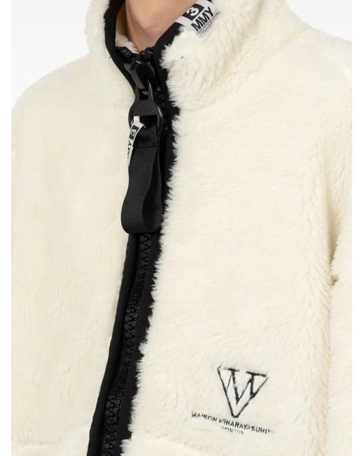 Maison Mihara Yasuhiro Natural Fleece Zip-Up Jacket for men