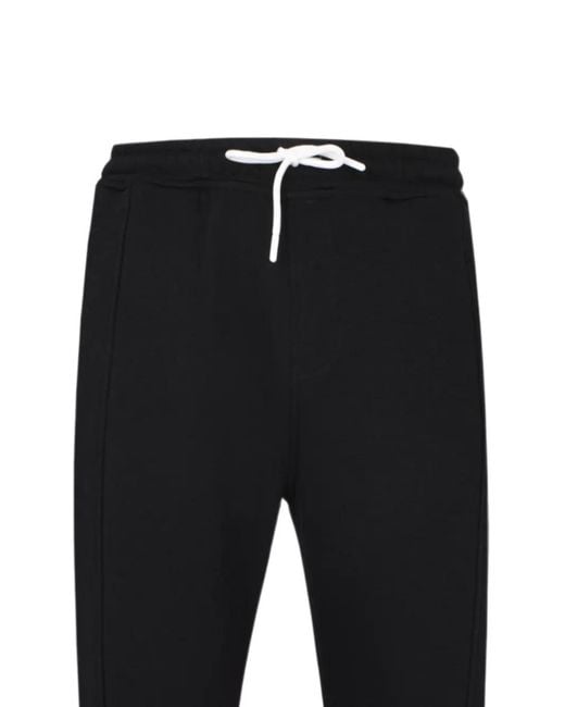 Exit Society Black Drawstring-Waist Track Pants for men