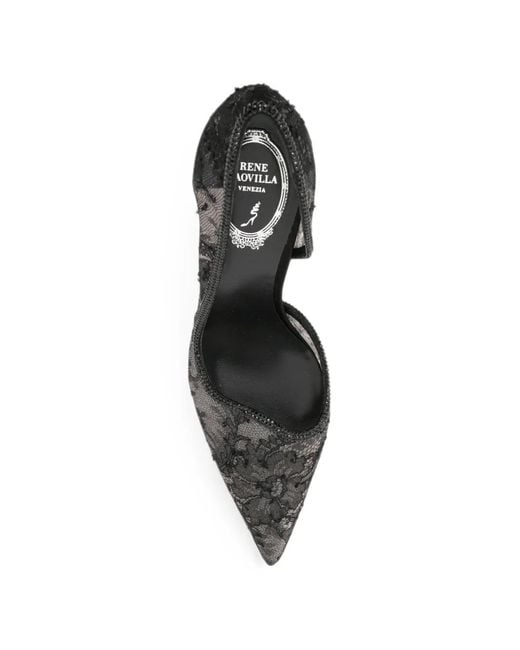 Rene Caovilla Metallic 100Mm Onda Pumps