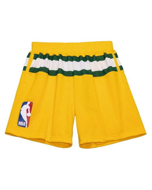 Bermudas Seattle Supersonics Swingman 2003 Mitchell & Ness de hombre de color Yellow