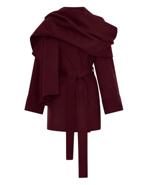 Nicholas Red Sandy Belted Coat