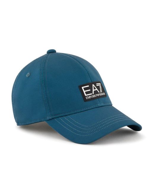 Casquette à logo appliqué EA7 en coloris Blue