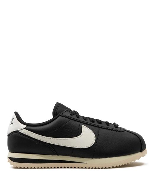 Nike Black Cortez Leather Trainers