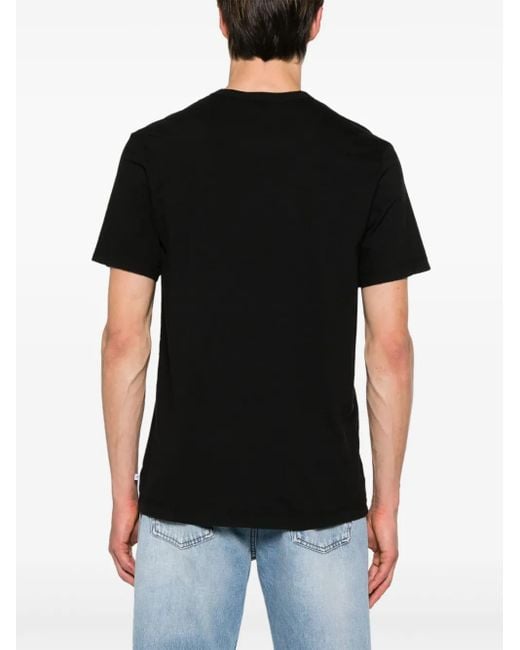 James Perse Black Crew-Neck Cotton T-Shirt for men
