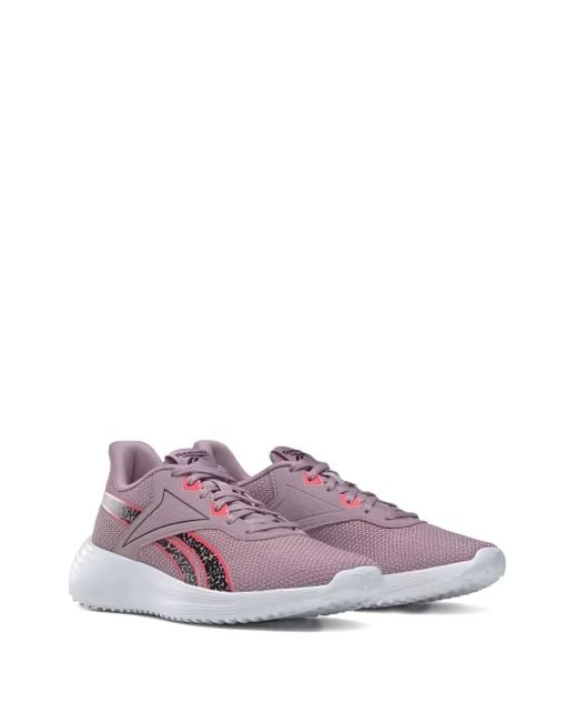 Reebok Purple Lite 3.0 Patterned-Detail Sneakers