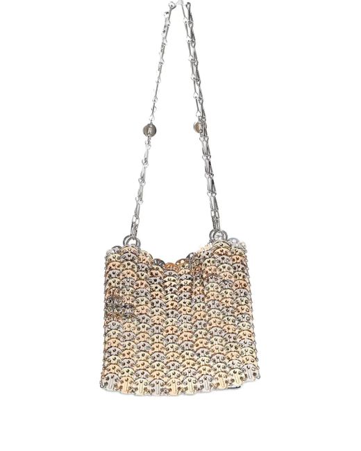 Rabanne White 1969 Chain-Link Metal Shoulder Bag