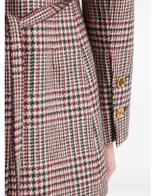 Patou Geruite Blazer Met Riem in het Brown