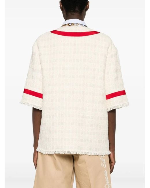 Gucci Red Cotton Blend Blazer