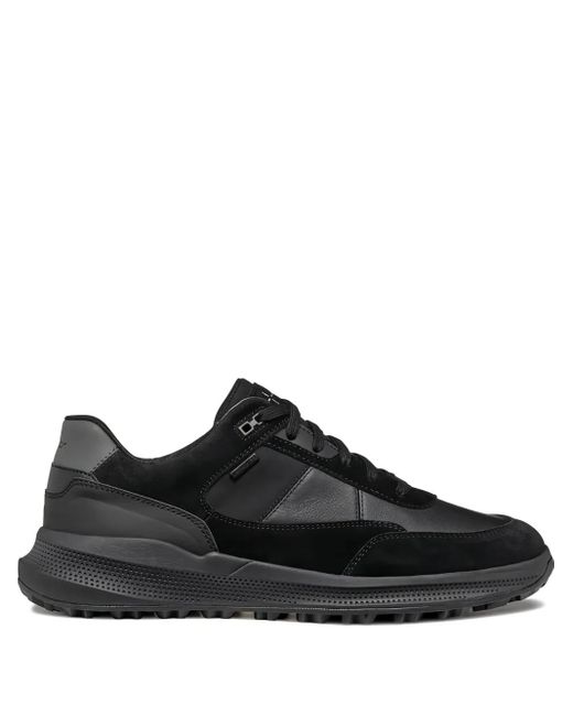 Geox Black Pg1X Leather Sneakers for men