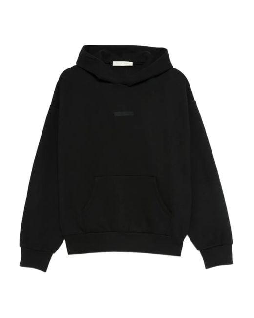 Fear Of God Black Logo-Detail Hoodie for men