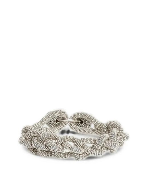 Fabiana Filippi White Filo Diamante Chain-Effect Bracelet