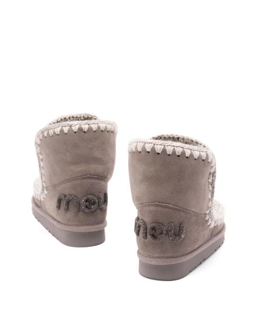 Botas con detalle de ganchillo Mou de color Brown