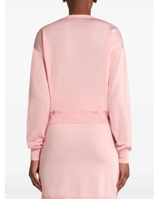 Etro Pink Cotton Blend Cardigan