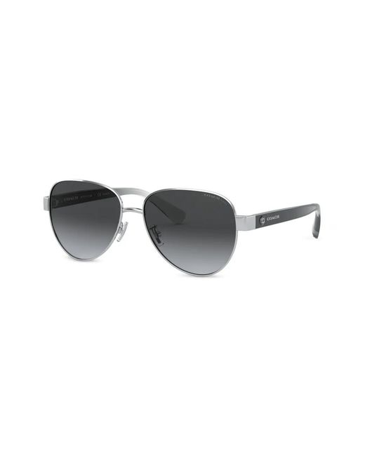 COACH Black Pilot-Frame Gradient Sunglasses