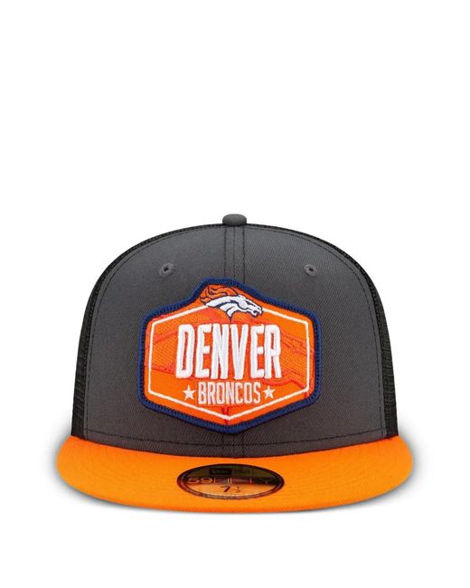 KTZ Orange 59Fifty Denver Broncos Baseball Cap for men