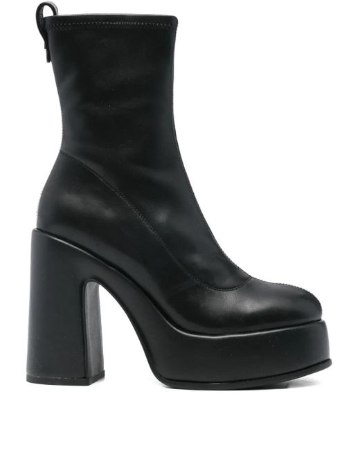 Cult Black 120Mm Platform Block-Heel Boots