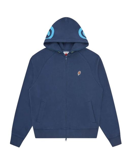 ICECREAM Blue Gradient-Effect Zip-Up Hoodie for men
