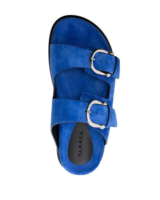 Sandalias con doble hebilla P.A.R.O.S.H. de color Blue