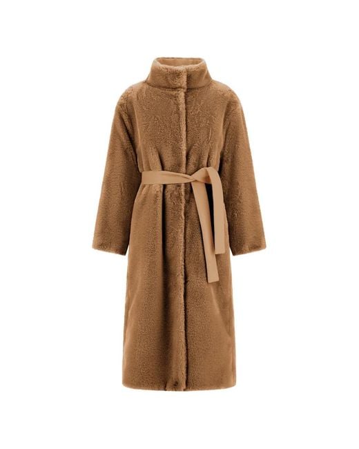 Herno Brown Reversible Belted Coat