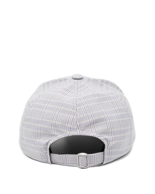 MASU White Plaid Cap