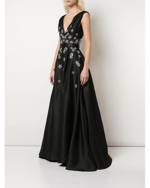 carolina herrera black gown