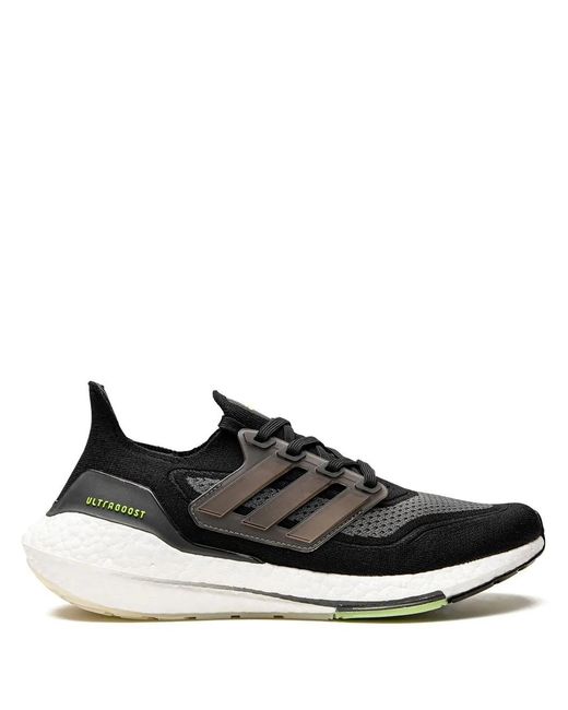 Adidas Black Ultraboost 21 Low-Top Sneakers