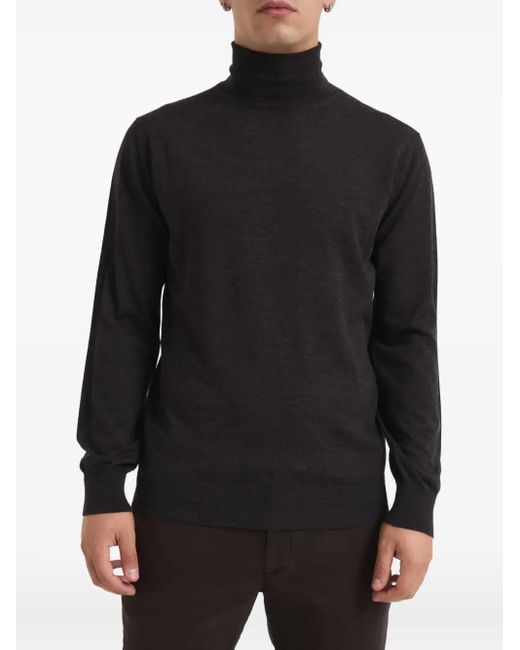 Kangra Black Long-Sleeve Sweater for men