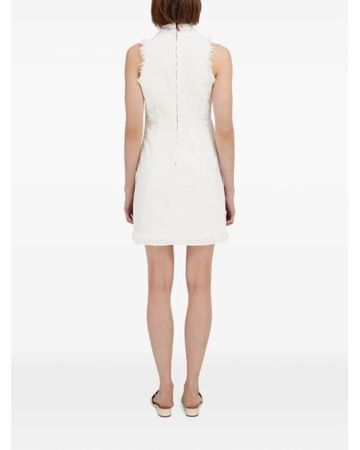 Ferragamo White Short Denim Dress
