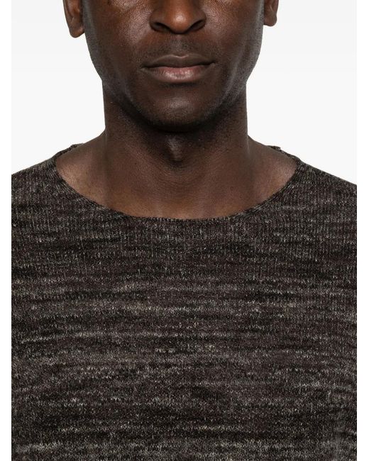 Roberto Collina Black T-Shirt À Encolure Ronde for men