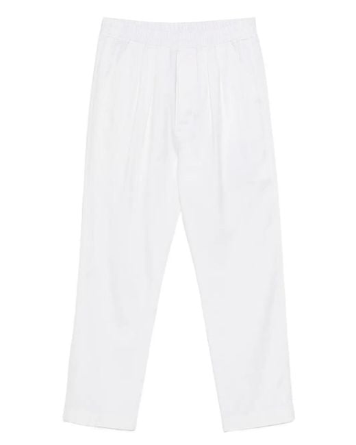 Tom Ford Plooibroek Met Visgraatpatroon in het White voor heren