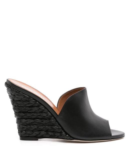 Paris Texas Black Deia 100Mm Leather Mules